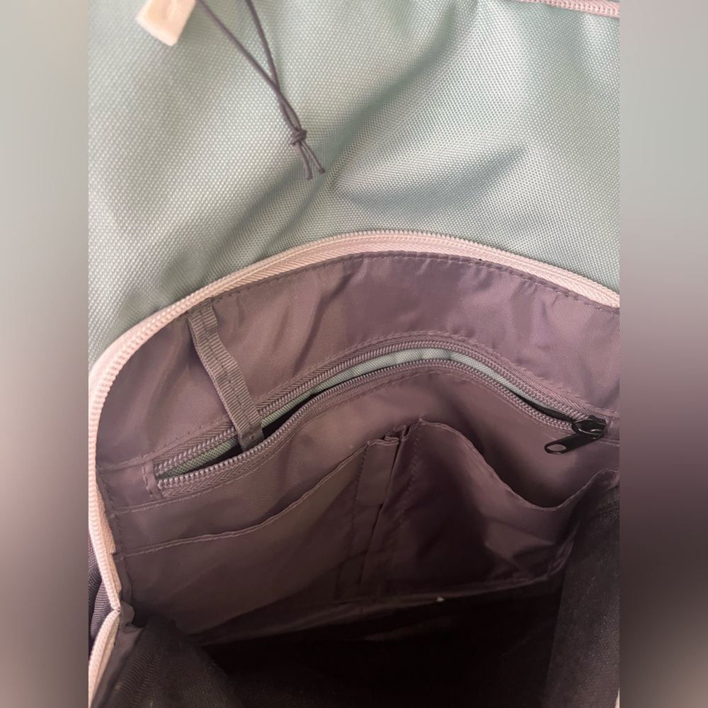 Spacious Green Gray Backpack - Picture 5 of 10